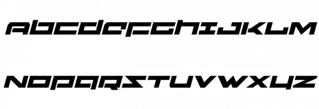 Ninjabot Expanded Italic Шрифта ВЕРХНИЙ