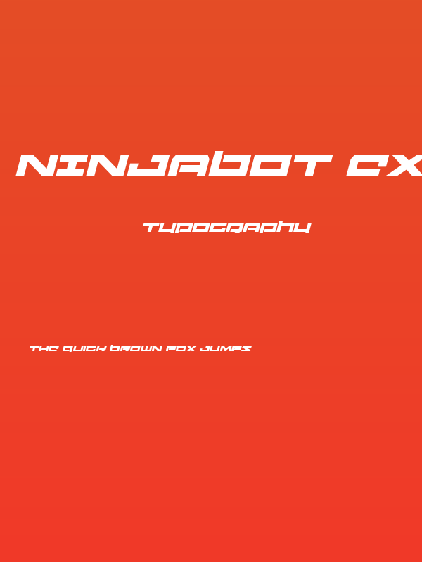 Ninjabot Expanded Italic Poster