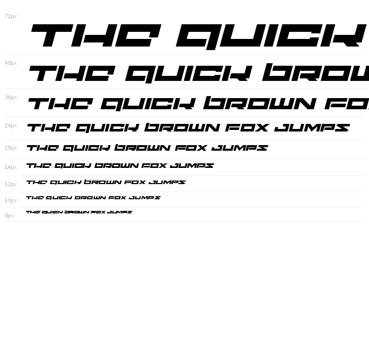 Ninjabot Expanded Italic Waterfall