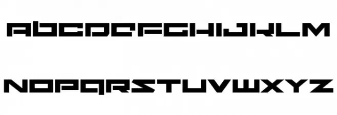 Ninjabot Expanded Font LOWERCASE