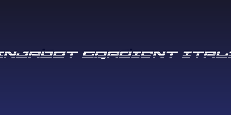 Ninjabot Gradient Italic Social Header