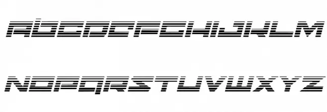 Ninjabot Gradient Italic Font LOWERCASE