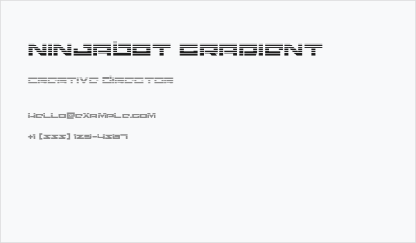 Ninjabot Gradient Business Card