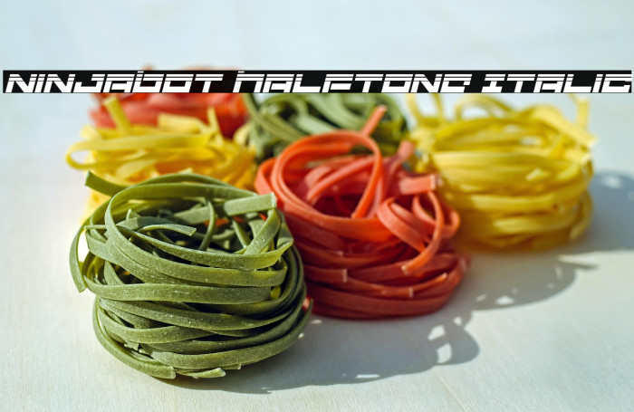 Ninjabot Halftone Italic Example 1