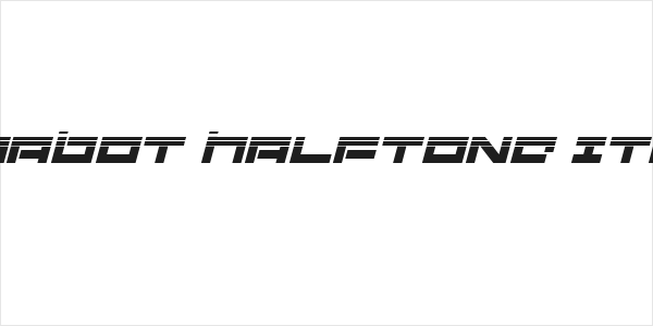 Ninjabot Halftone Italic Logo