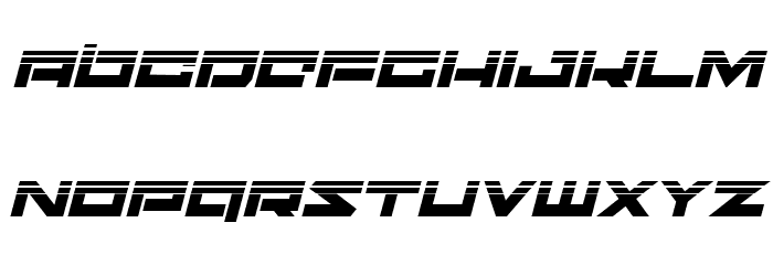 Ninjabot Halftone Italic Font LOWERCASE