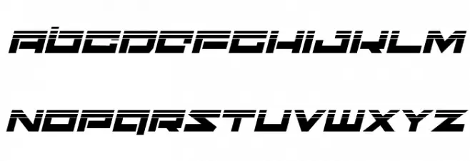 Ninjabot Halftone Italic Font LOWERCASE