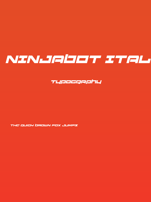 Ninjabot Italic Poster