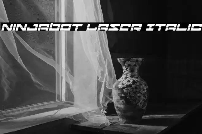 Ninjabot Laser Italic Caratteri examples