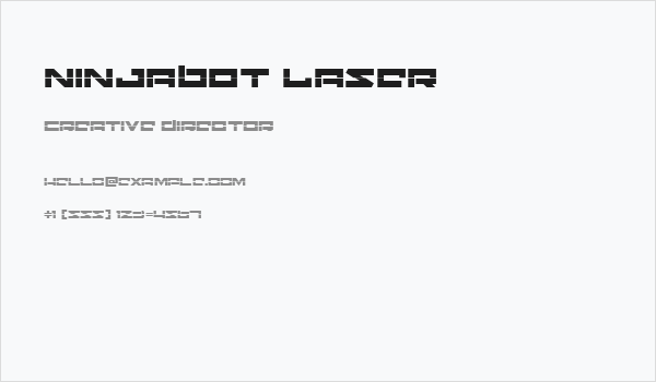 Ninjabot Laser Business Card