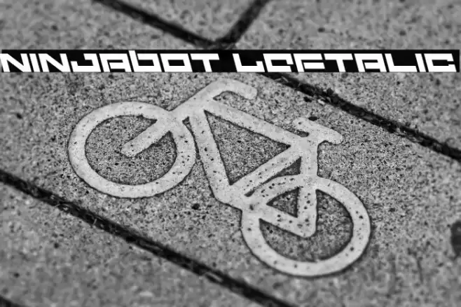 Ninjabot Leftalic Font examples