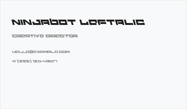 Ninjabot Leftalic Business Card