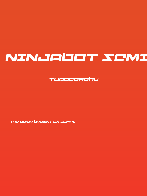 Ninjabot Semi-Italic Poster