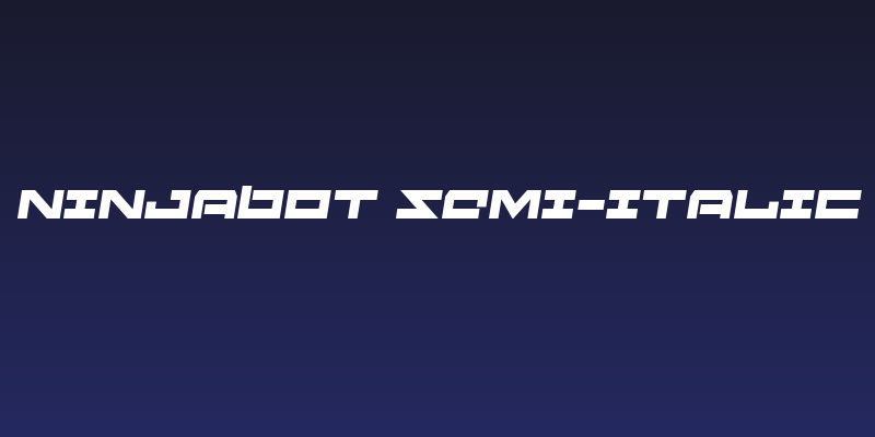 Ninjabot Semi-Italic Social Header