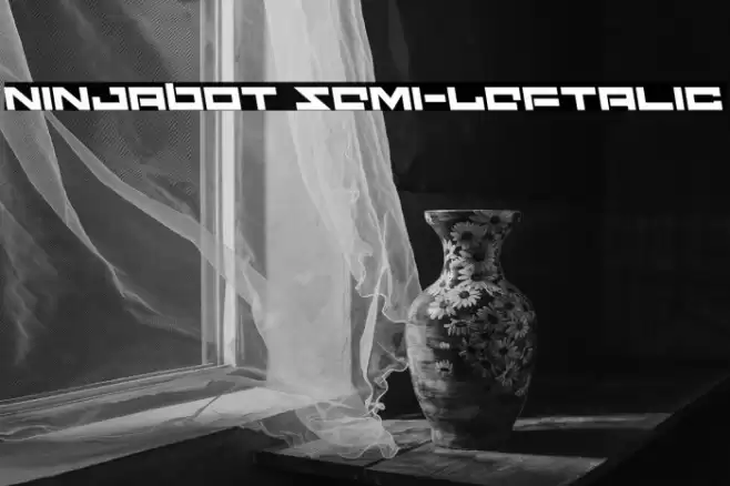 Ninjabot Semi-Leftalic Font examples