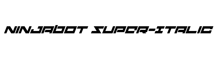 Ninjabot Super-Italic  Скачать бесплатные шрифты