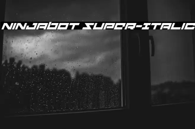Ninjabot Super-Italic Font examples