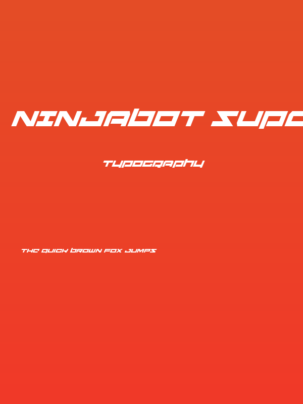 Ninjabot Super-Italic Poster