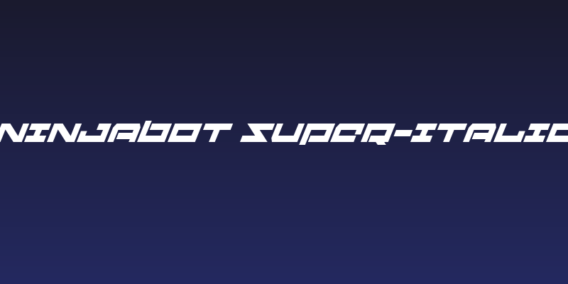 Ninjabot Super-Italic Social Header