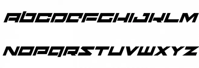 Ninjabot Super-Italic Font LOWERCASE