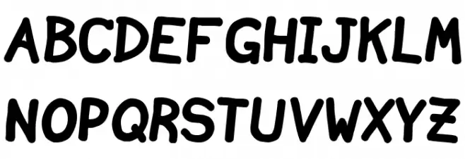 Ninjascript Bold Schriftart Groß