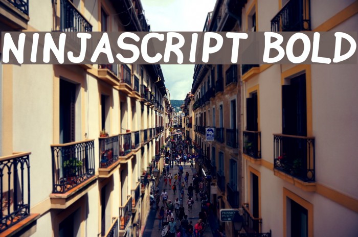 Ninjascript Bold Font examples