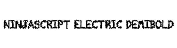 Ninjascript Electric DemiBold Font