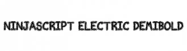 Ninjascript Electric DemiBold  Скачать бесплатные шрифты