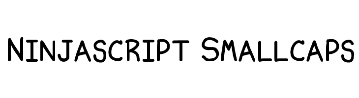 Ninjascript Smallcaps  フリーフォントのダウンロード
