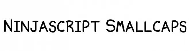 Ninjascript Smallcaps  Скачать бесплатные шрифты