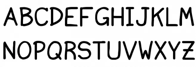Ninjascript Smallcaps Schriftart Groß