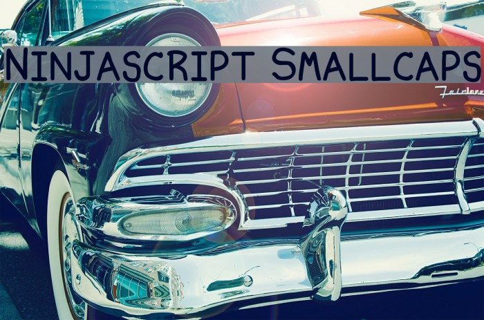 Ninjascript Smallcaps Font examples