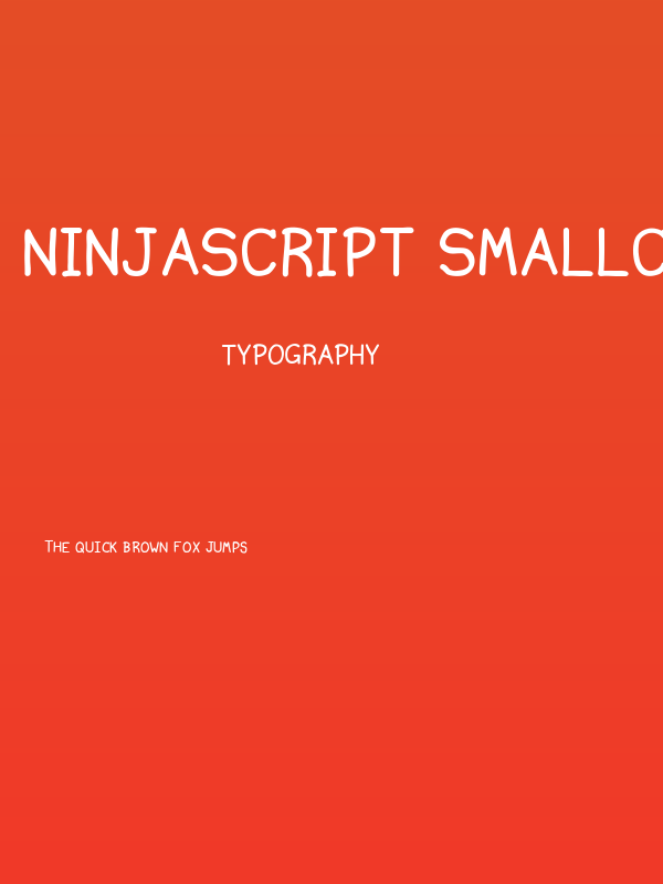 Ninjascript Smallcaps Poster