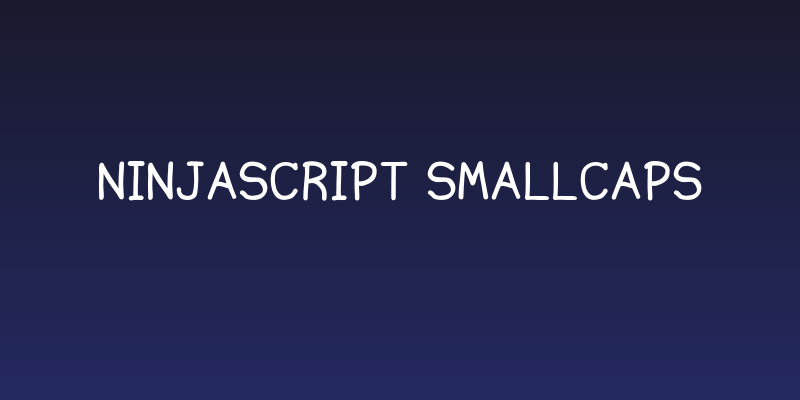 Ninjascript Smallcaps Social Header