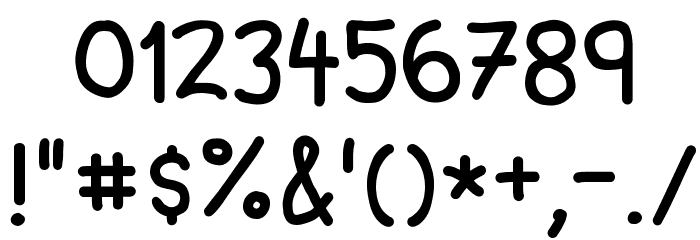 Ninjascript Untercase Font OTHER CHARS