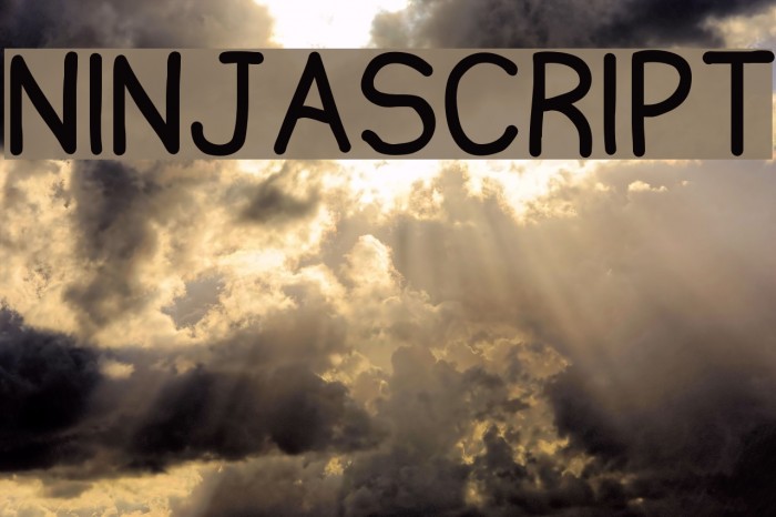 Ninjascript Font examples