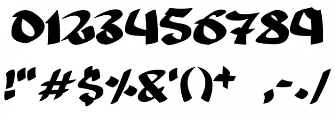 Ninjastrike Font OTHER CHARS