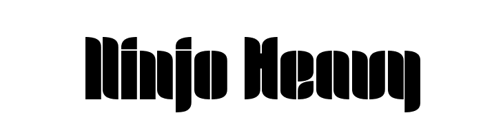 Ninjo Heavy Font