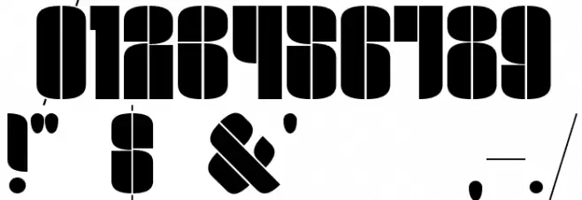 Ninjo Heavy Font OTHER CHARS