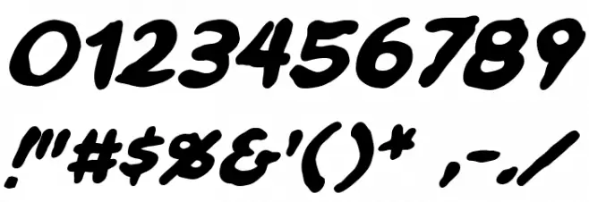 Ninjutsu BB Bold Font OTHER CHARS