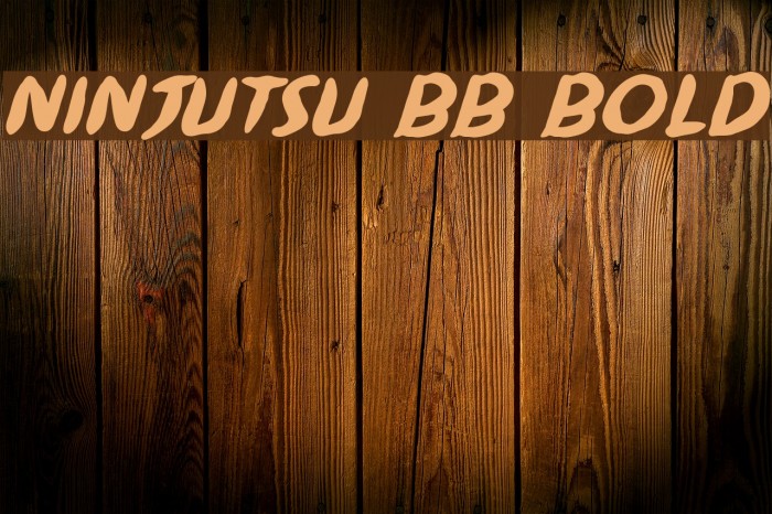 Ninjutsu BB Bold Font examples