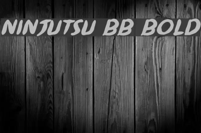 Ninjutsu BB Bold Font examples