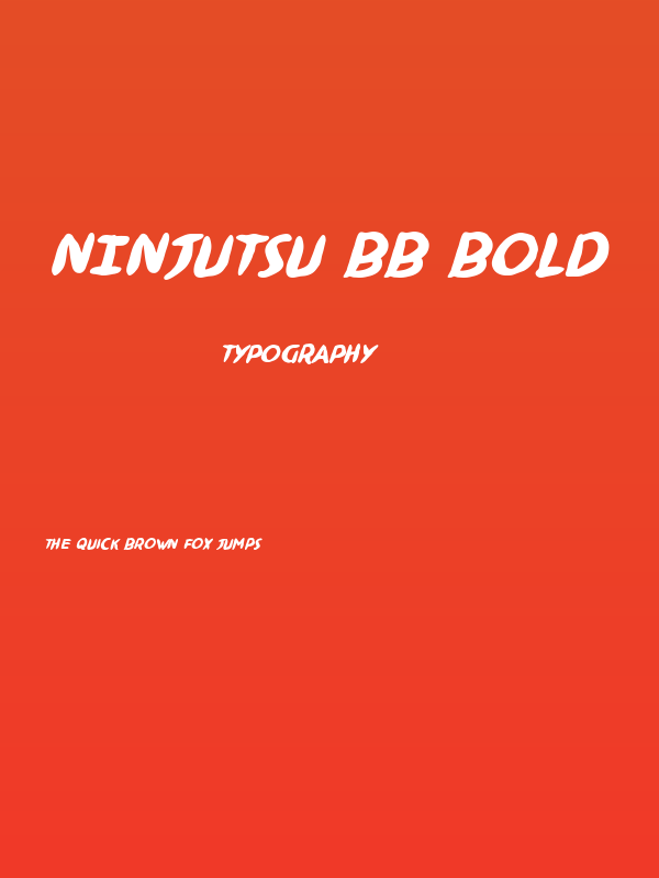 Ninjutsu BB Bold Poster