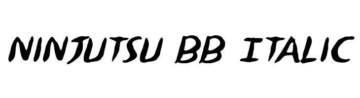 Ninjutsu BB Italic Font