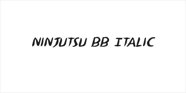 Ninjutsu BB Italic Logo