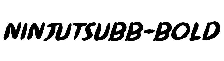 NinjutsuBB-Bold Caratteri