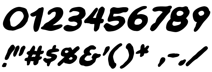 NinjutsuBB-Bold Font OTHER CHARS