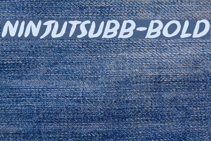 NinjutsuBB-Bold Font examples