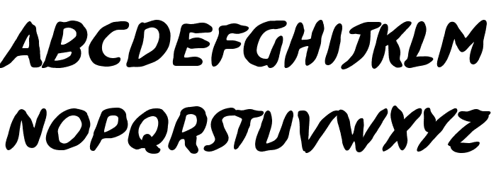 NinjutsuBB-Bold Font LOWERCASE