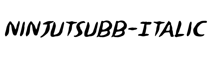 NinjutsuBB-Italic Font
